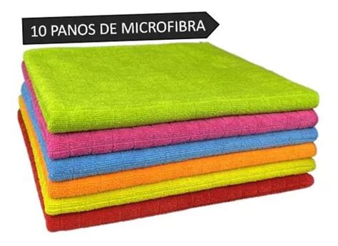 Kit Flanela Microfibra Limpa Vidro Pia Pano Multiuso Mercadolivre