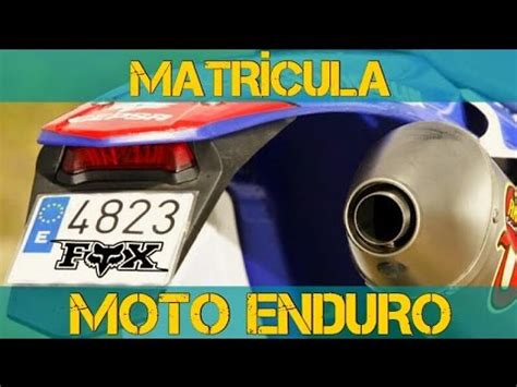 Matriculaci N De Moto De Cross Gu A Paso A Paso