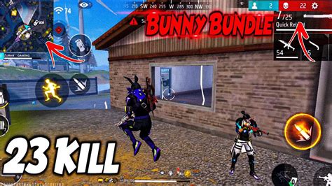 23 Kills Solo Vs Squad Gameplay With Black Bunny 🐰 Garena Free Fire Max [zuban Gaming] Youtube