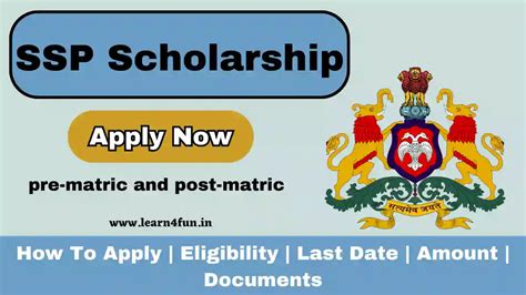 SSP Scholarship 2024 25 How To Apply Scholarship Type Important