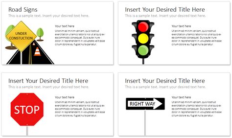 Road Signs PowerPoint Slides - PresentationDeck.com