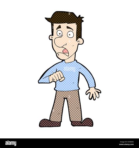 retro comic book style cartoon shocked man Stock Vector Image & Art - Alamy