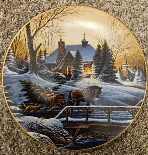 Heading Home Terry Redlin Plate Annual Christmas Plate Collection