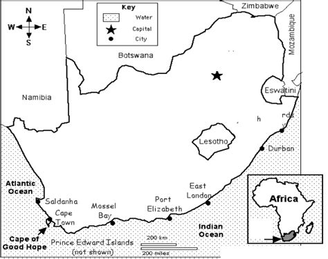 6U1A English-speaking countries ( South Africa's map) Diagram | Quizlet