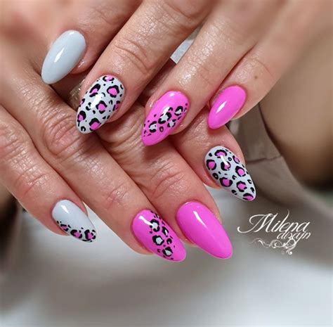 Leopard Print Nails Cool Nail Designs Animal Work Quick Fingernail