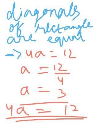 Quadrilateral EFGH Is A Rectangle Find The Value Of A If JF 4a Cm