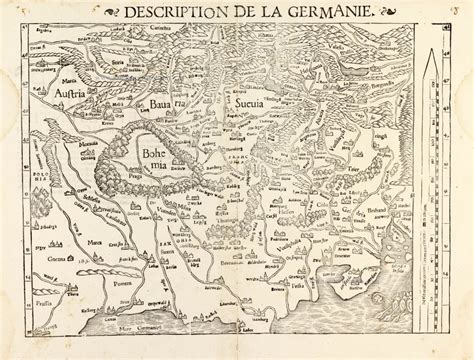 Germania By Sebastian M Nster Sanderus Antique Maps Antique Map