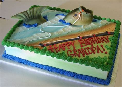 Fishing Cake Fish Cake Birthday Fish Cake Funny 50th Birthday Cakes