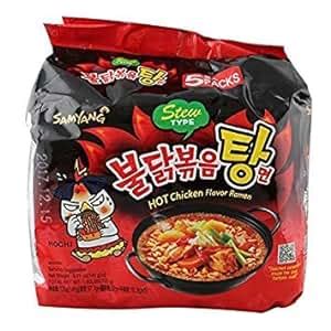 Samyang Stew Type Hot Chicken Flavor Ramen Noodles Pack Of 5 Amazon Co Uk Grocery