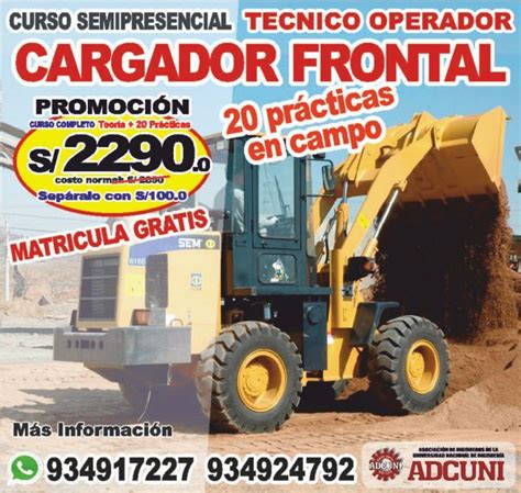 TÉCNICO OPERADOR DE CARGADOR FRONTAL 20 PRÁCTICAS ADCUNI