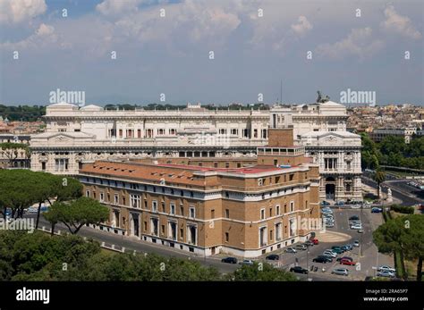 Casa Madre Dei Mutilati And Palace Of Justice Rome Lazio Italy