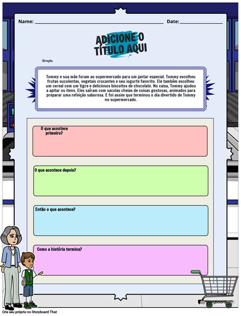 Planilhas de Sequenciamento de Histórias Para Alunos StoryboardThat