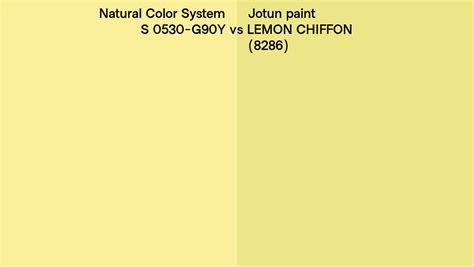 Natural Color System S 0530 G90Y Vs Jotun Paint LEMON CHIFFON 8286