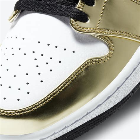 Air Jordan 1 Mid White Metallic Gold DC1419-700 Release Date - SBD