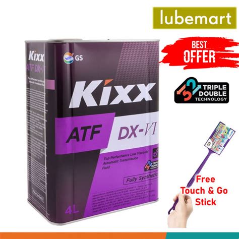 Gs Kixx Atf Dx Vi Liters Fully Synthetic Dexron Atf Oil Foc Touch