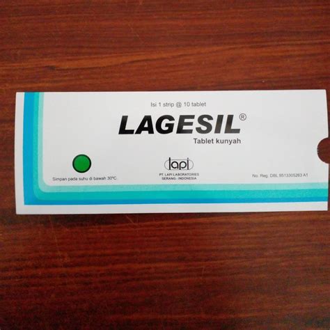 Jual Lagesil Tablet 1 Strip 10 Pcs Shopee Indonesia