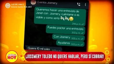 Jossmery Toledo Pide Mil Soles Para Hablar Sobre Ampay Con Paolo