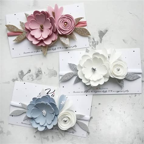 Flower Headband Pdf Printable Template for Hand Cutting DIY Floral ...