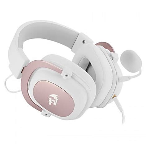 Redragon H510 Zeus White 71 Surround Wired Gaming Headset With Detachable Microphone Vibe Gaming