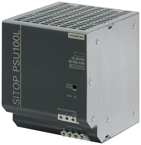 SITOP PSU100L 24 V 20 A Fuente de alimentación est Teknocontrol Siemens