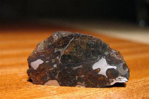 Sericho Meteorite Pallasite Nickel Iron Matrix With Olivines