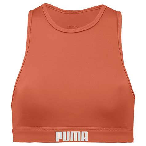 Puma Racerback Swim Bikini Top Orange Dressinn