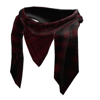 Arabian Keffiyeh Scarf Black And Red Boy Rig Roblox Item Rolimon S