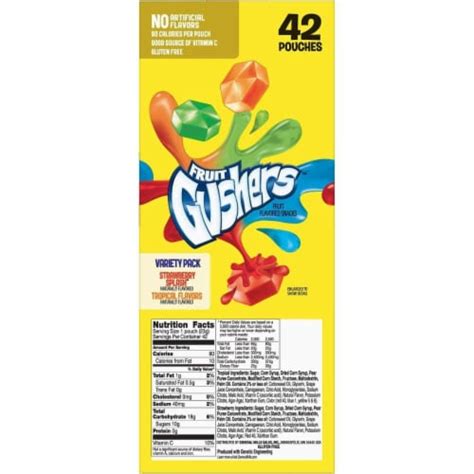 Fruit Gushers Variety Pack Strawberry Splash And Tropical 42 Ct 42