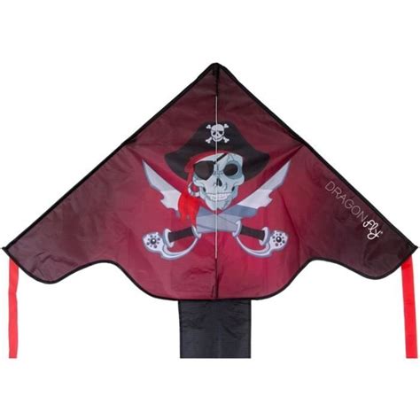 Queue Cerf Volant Pirate X Cm Noir Cdiscount Jeux Jouets