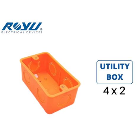 Royu Junction Box 4x4 Utility Box 4x2 With Screw Shopee Philippines