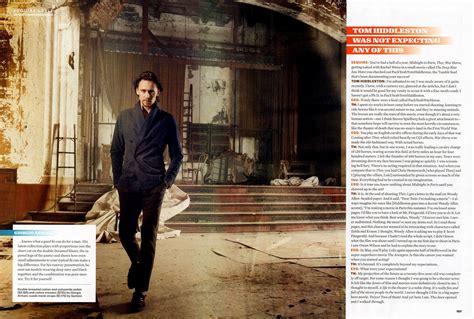 Tom Hiddleston Photoshoot Esquire