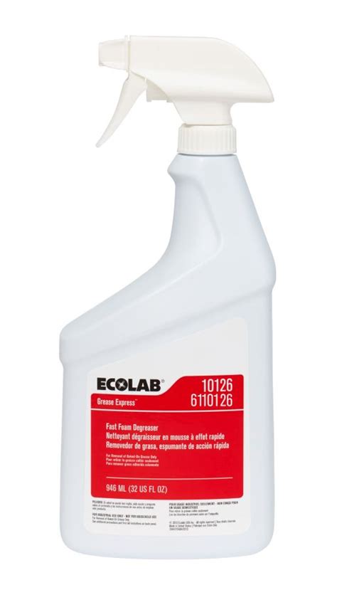 Ecolab Grease Express Fast Foam Degreaser RTU 32 Oz 6110126