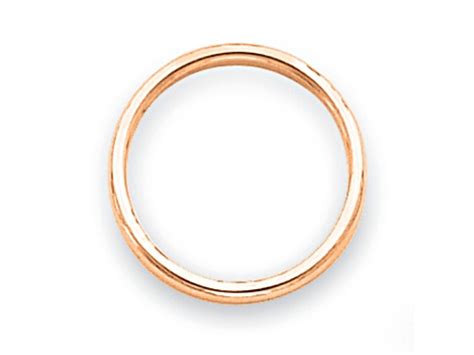 K Rose Gold Polished Mm Band Dfv C Jtv