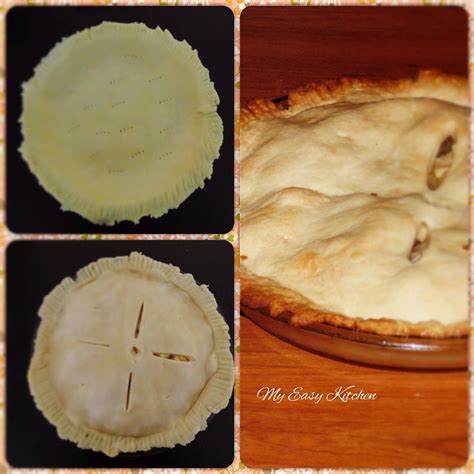 My Easy Kitchen: Apple pie with Home made crust / Double crust Apple pie