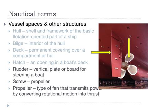 Ppt Nautical Terms And Vessel Terminology Powerpoint Presentation Id