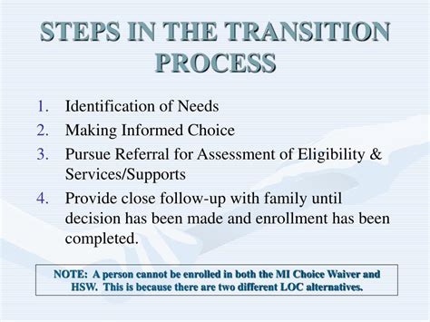 Ppt Planning For Transition To Adult Programs Habilitation Supports