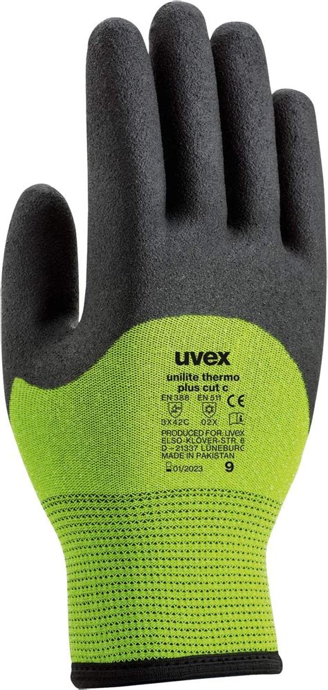 Uvex Unilite Thermo Plus Cut C Cut Protection Gloves 1 Pair Winter