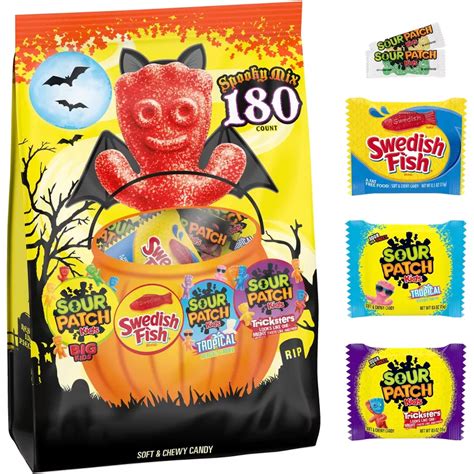 Buy Sour Patch Kids And Swedish Fish Halloween Candy Variety Pack Treat