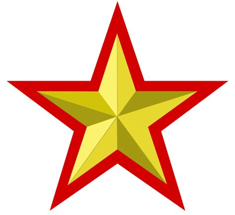 Красная звезда PNG