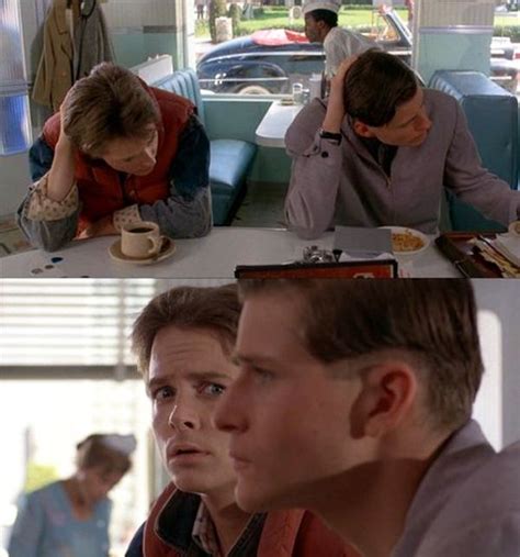 Back To The Future 1985 Michael J Fox And Crispin Glover The Future