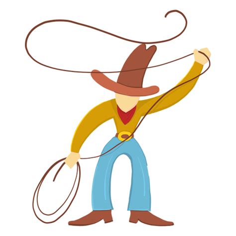 Cowboy With Lasso Png And Svg Design For T Shirts