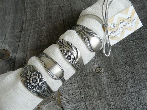 Spoon Napkin Rings Made From Antique Silverware Set by Revisions ...