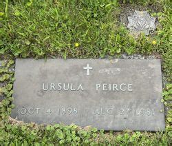 Ursula Mcdanel Peirce Find A Grave Memorial