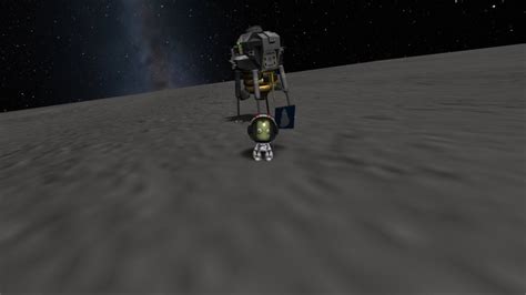 Mun Station Lander Landing Kerbal Space Program Gameplay YouTube