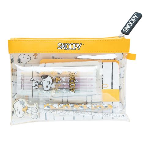 Grupo Erik Snoopy Stationery Set | Snoopy Pencil Case With A6 Notebooks