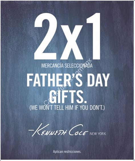 Promoci N Del D A Del Padre En Kenneth Cole X En Mercanc A Seleccionada