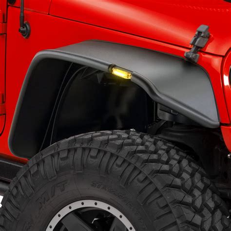 Bushwacker® Jeep Wrangler 2007 Flat Style Matte Black Fender Flares