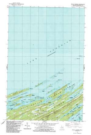 Belle Harbor topographic map 1:24,000 scale, Michigan