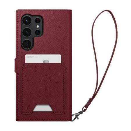 Spigen Burgundy Wallet S Plus Case For Samsung Galaxy S23 Ultra