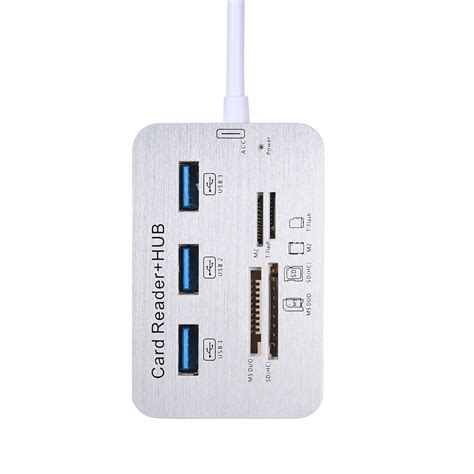 Type C All In One Card Reader 3 Usb31 Hub With Ms Sd M2 Tf For Macbook